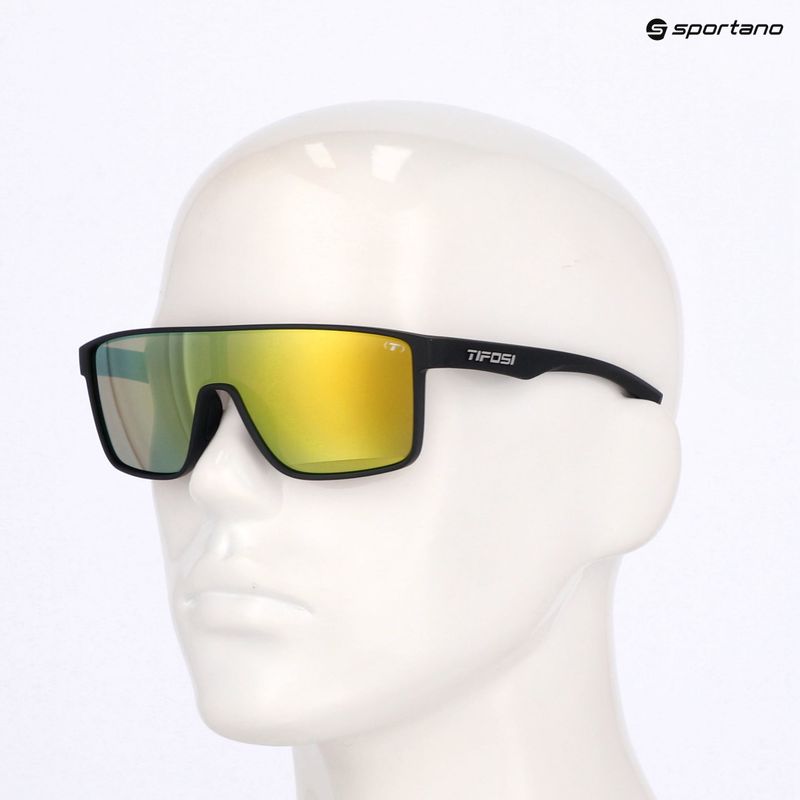Tifosi Sanctum mattschwarz/rauchgelb Sonnenbrille 6
