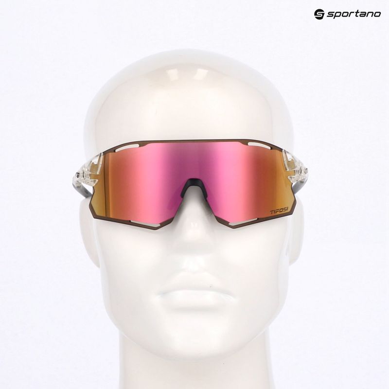 Sonnenbrille Tifosi Rail Race Clarion crystal clear/clarion rose/clear 8