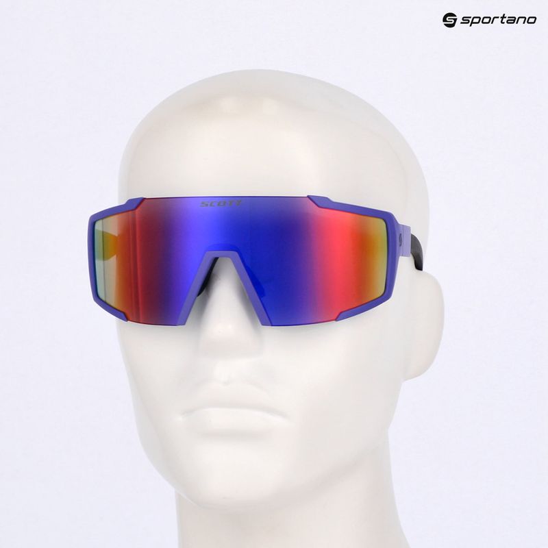 SCOTT Shield ultra lila/grau verchromte Sonnenbrille 7
