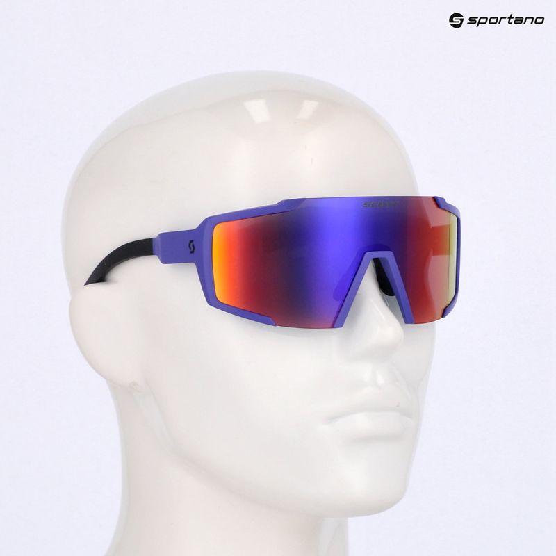 SCOTT Shield Compact ultra lila/grau verchromte Sonnenbrille 7