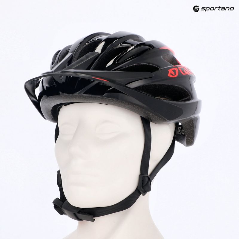 Giro Raze matt schwarz zinnoberrot Kinderfahrradhelm 11