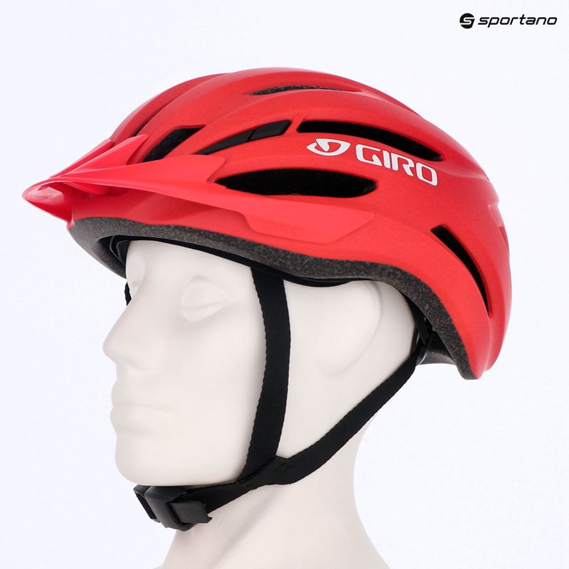 Giro Register II matt leuchtend rot/weißer Kinderfahrradhelm 13