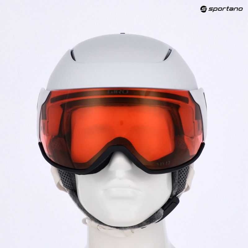 Skihelm Giro Aria Spherical S2 matt white/vivid cooper 10
