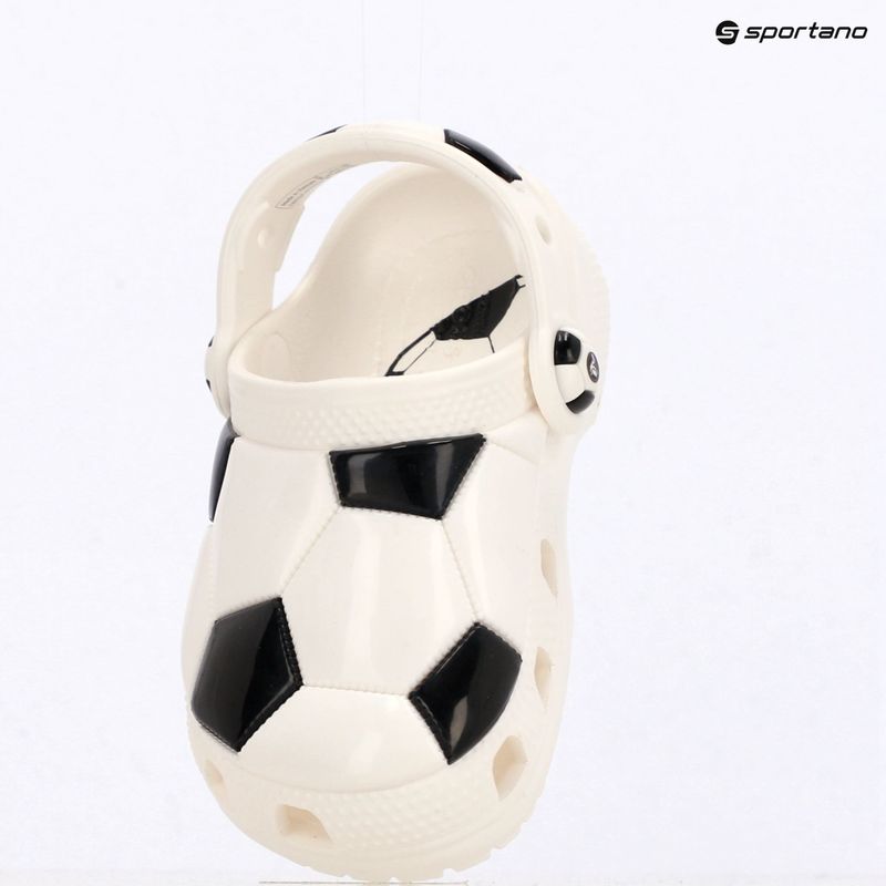 Badeschuhe Kinder Crocs Classic Soccer Ball Clog Kids Toddler white/black 11