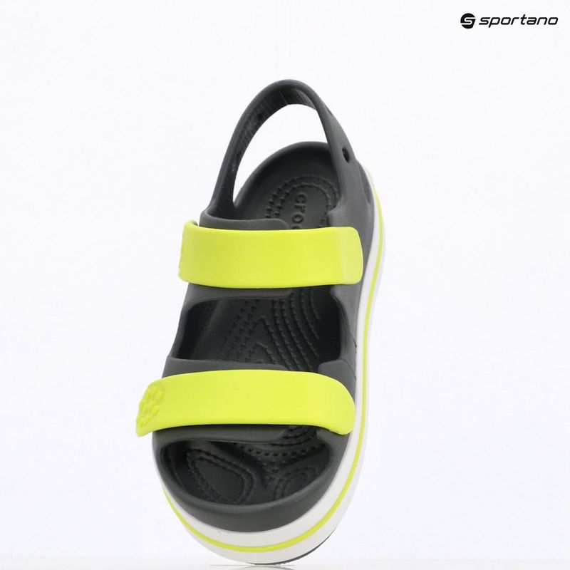 Sandalen Kinder Crocs Crocband Cruiser Kids slate grey/acidity 9