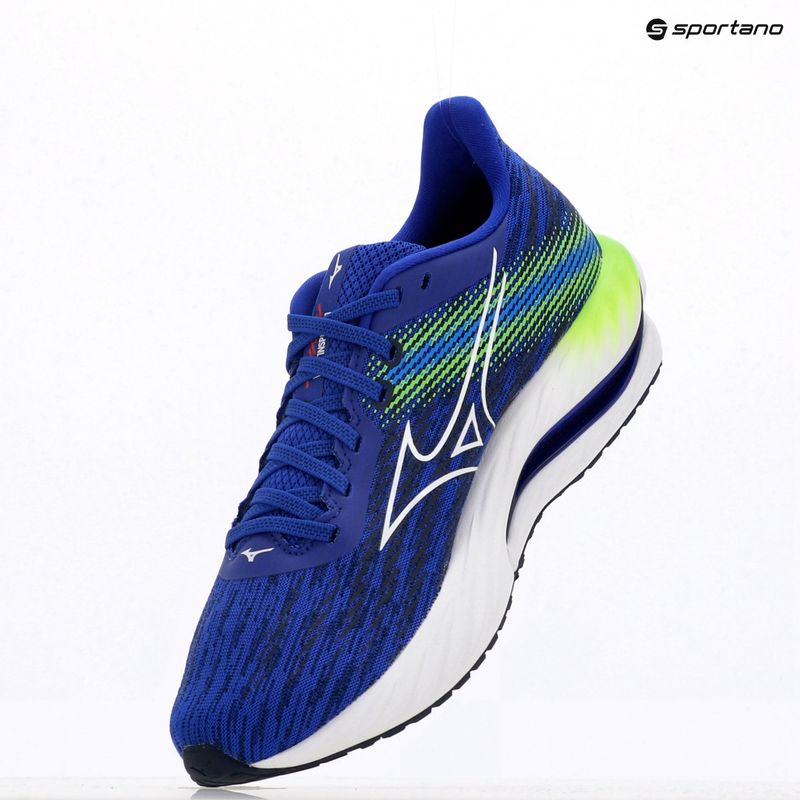 Laufschuhe Herren Mizuno Wave Inspire 21 reflex blue c/white/green gecko 9