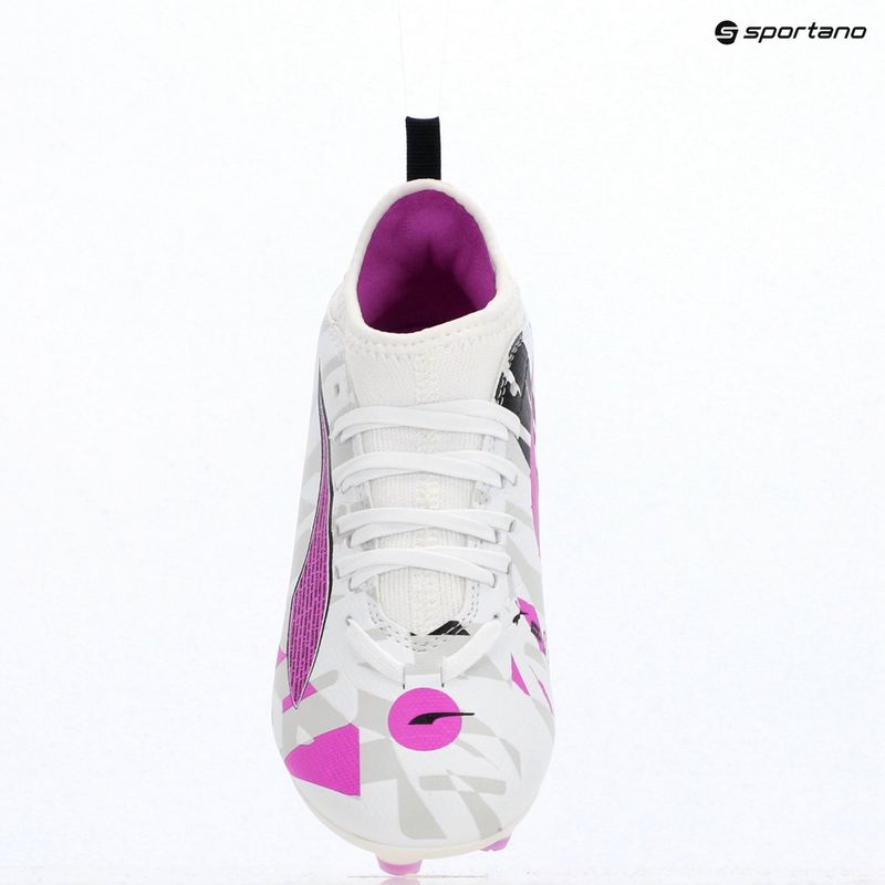 Fußballschuhe Kinder PUMA Ultra 5 Match Forever FG/AG Jr puma white/pure magenta/feather gray/puma black 9