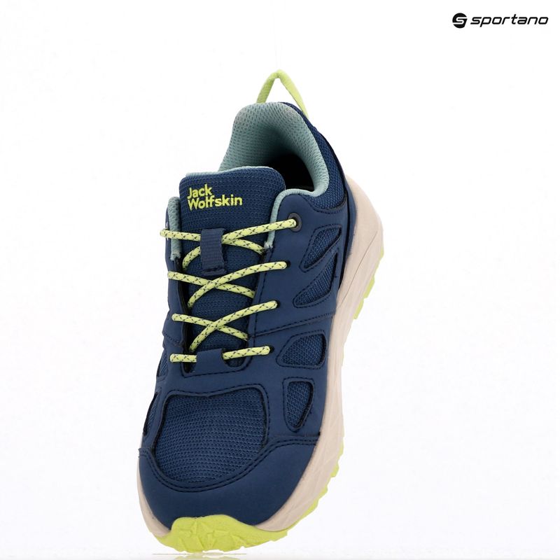 Trekkingschuhe Kinder Jack Wolfskin Woodland 2 Texapore Low evening sky 9
