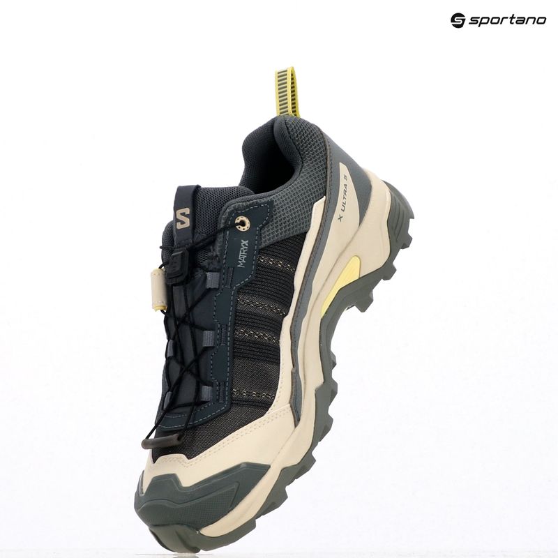 Damen-Trekking-Stiefel Salomon X ULTRA 5 GTX turbulence / sedona sage / gelb Iris 9