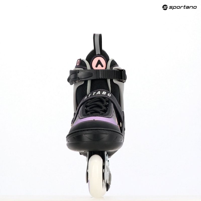 ATTABO Bladeroll Kinder Inline-Skates verstellbar schwarz/lila 17