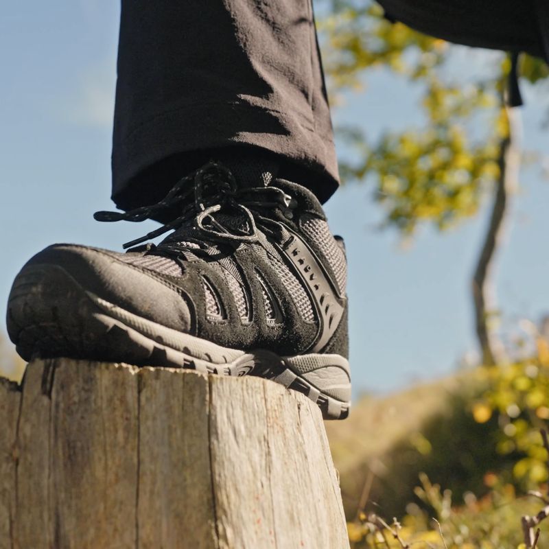 Herren-Trekkingstiefel KADVA Traver Mid WaterProof schwarz 18