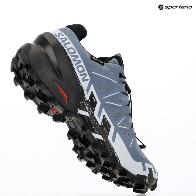 Laufschuhe Damen Salomon Speedcross 6 GTX flint/black/heat 15