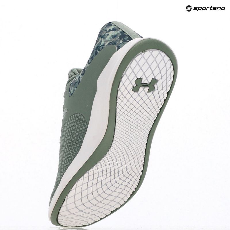 Trainingsschuhe Damen Under Armour Charged Aurora 2+ silica green/white/metallic silica 15