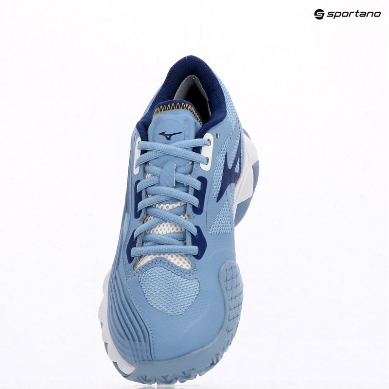 Tennisschuhe Damen Mizuno Wave Enforce Tour 2 CC bel air blue/ white/ bellwether blue 9