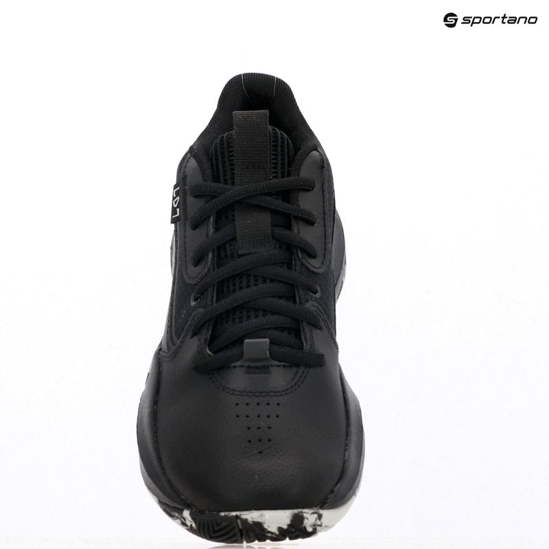 Under Armour GS Lockdown 7 Kinder-Basketball-Schuhe schwarz/schwarz/metallisch Silber 14