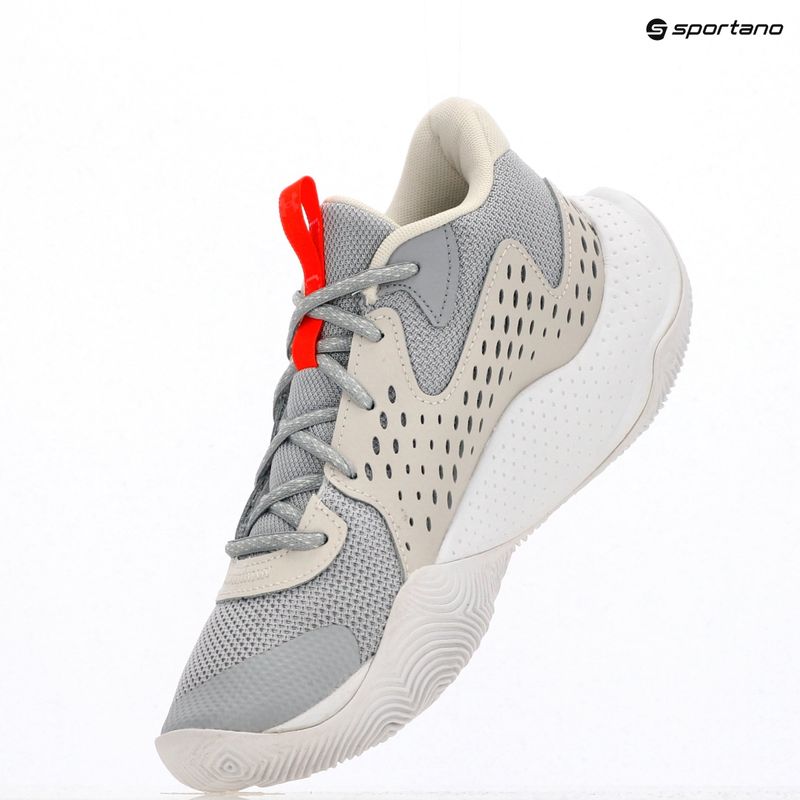 Under Armour Jet' 23 mod grau/ares rot/weiß Basketballschuhe 15