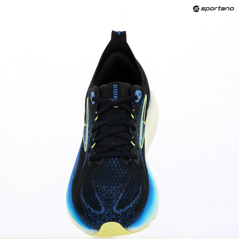 Laufschuhe Herren Brooks Glycerin 22 wide fit black/cobalt/neo yellow 15