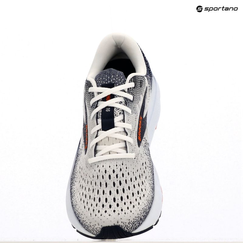 Laufschuhe Herren Brooks Ghost 16 white/peacoat/orange 10