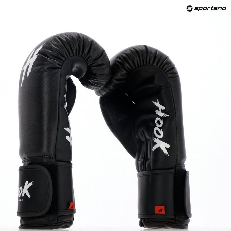 HOOK FIGHTING Ready to Fight Leder Boxhandschuhe schwarz 8