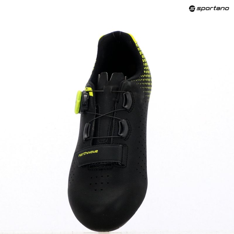 Northwave Core Plus 2 Herren Rennradschuhe schwarz/gelb fluo 12