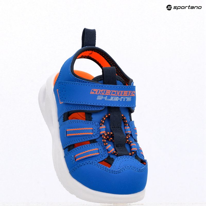 SKECHERS S-Lights Sola Glow blau/limette Kindersandalen 14