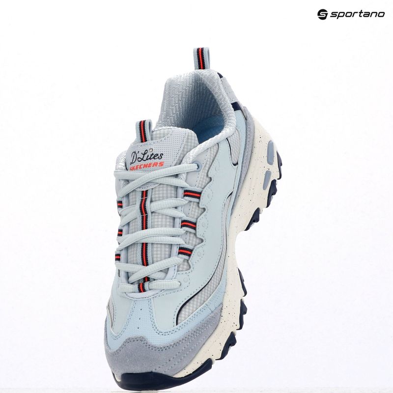 Schuhe Damen SKECHERS D'Lites Bold Views light blue/multi 7