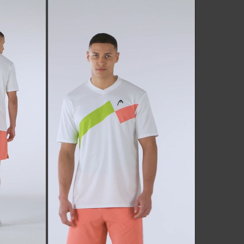 Tennis-Shirt Herren HEAD Topspin gi/print perf m 6