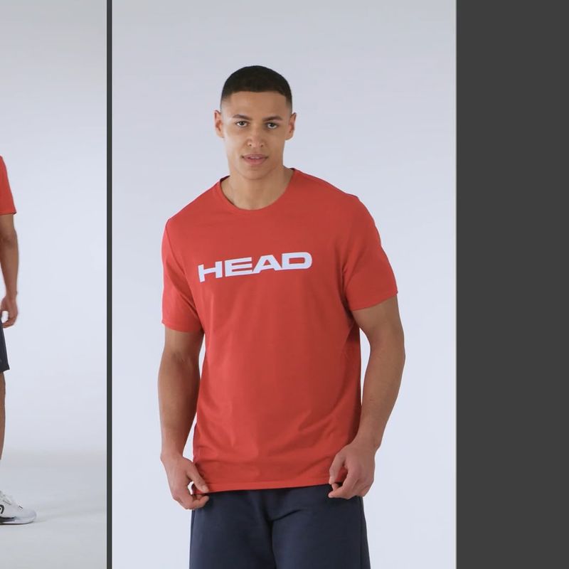 Tennis-Shirt Herren HEAD Club Original red 4