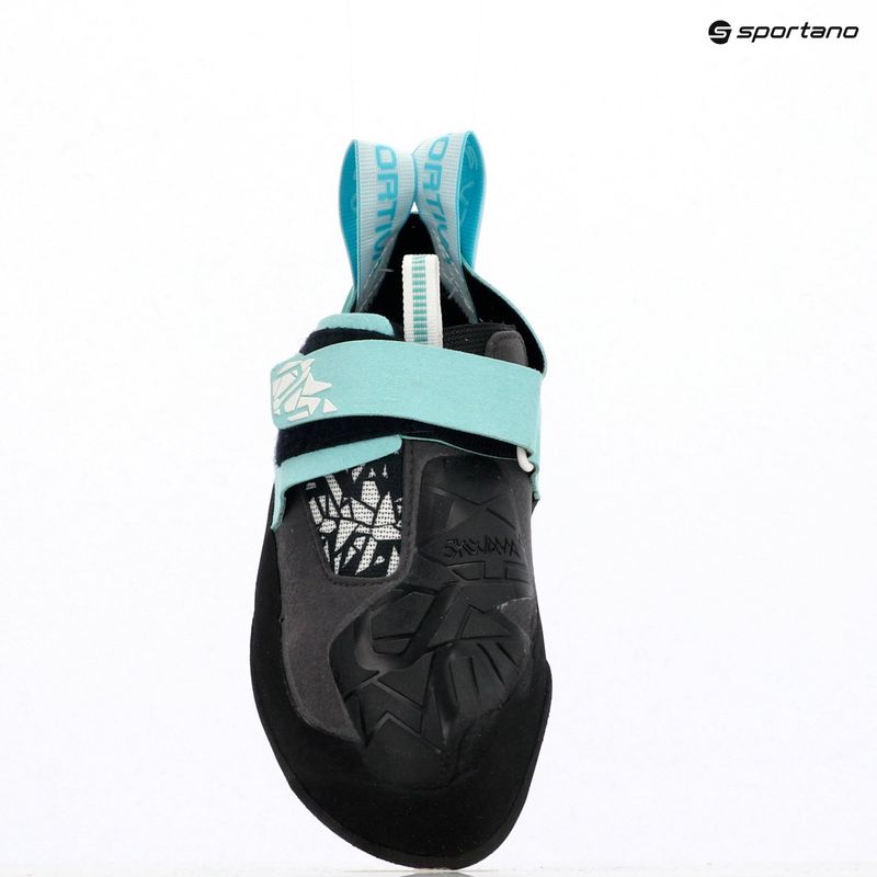 La Sportiva Skwama Vegan Carbon / Türkis Damen Kletterschuh 11