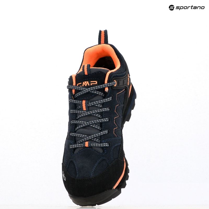 Damen-Trekkingstiefel CMP Moon Low Wp blau ink/sunrise 9