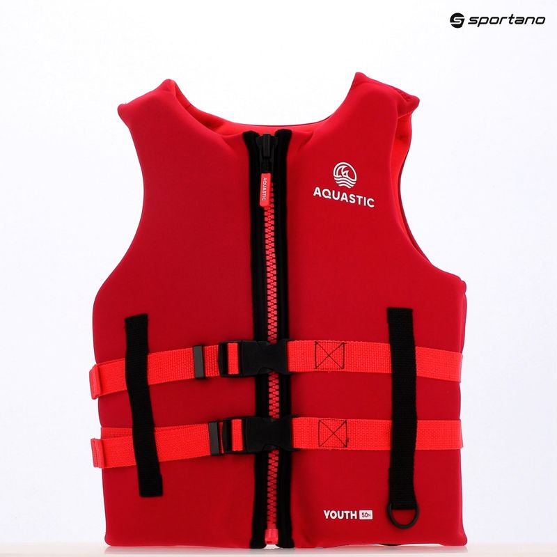 AQUASTIC Youth 50N Rot Kinder Schwimmweste 12