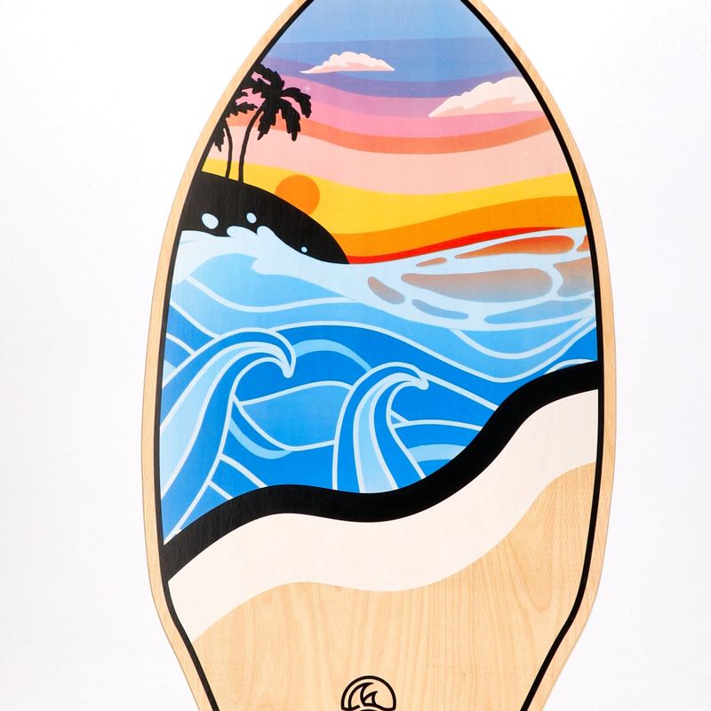 Skimboard AQUASTIC Lagune 39" Farbenfroh 14