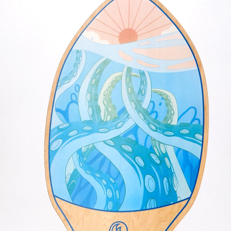 Skimboard Kinder AQUASTIC Lagune 34" Farbenfroh 12