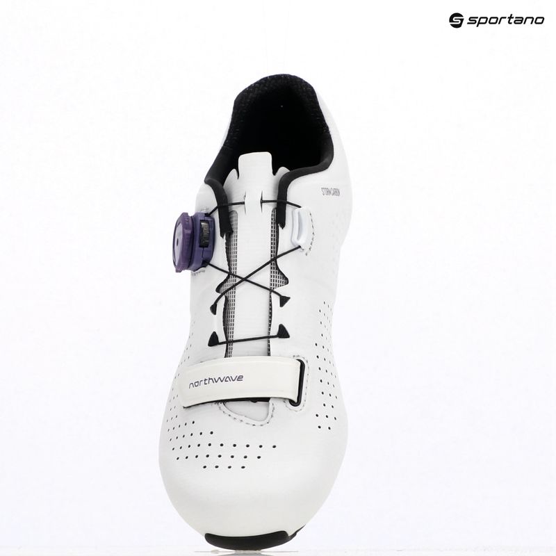 Northwave Storm Carbon weiß/dunkellila Damen Rennradschuhe 11