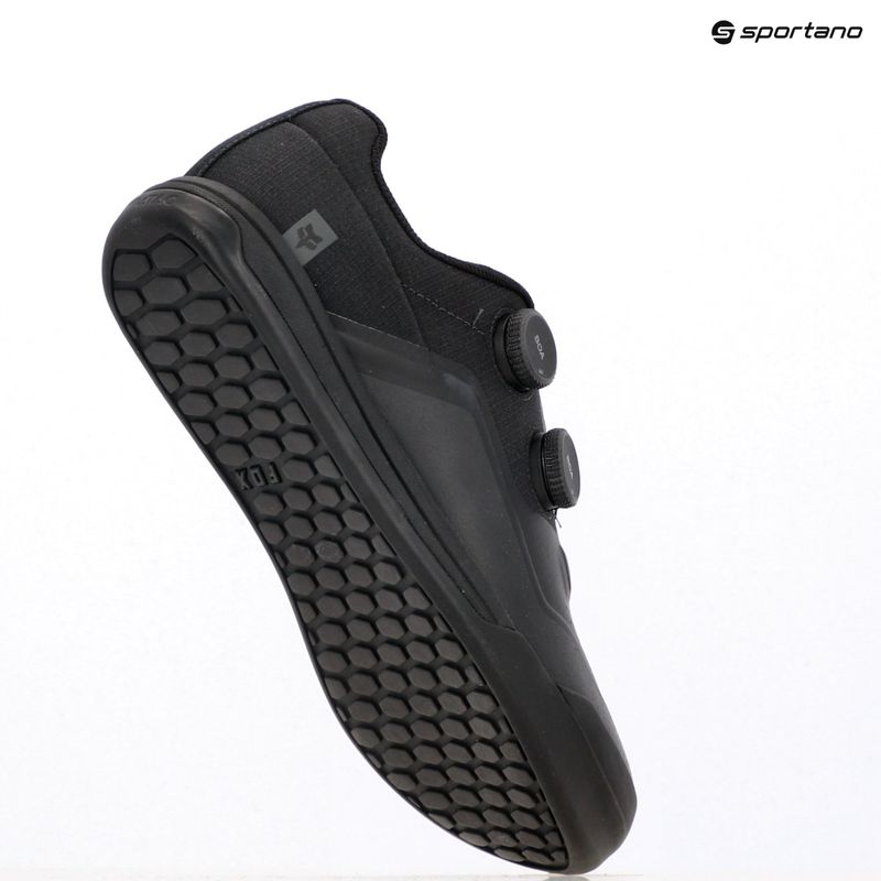 Herren Plateau Radschuhe Fox Racing Union BOA Flach schwarz 9