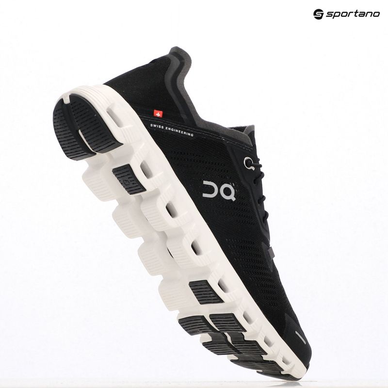 Herren On Running Cloud 6 Coast schwarz/weiß Schuhe 9