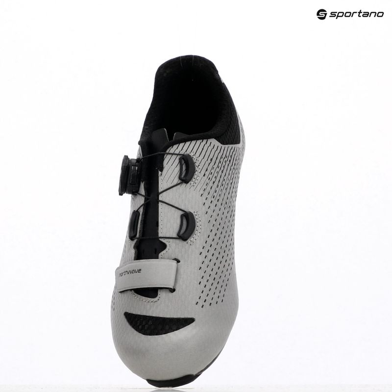 Herren Northwave Storm Carbon 2 silber/reflektierend Rennradschuh 9