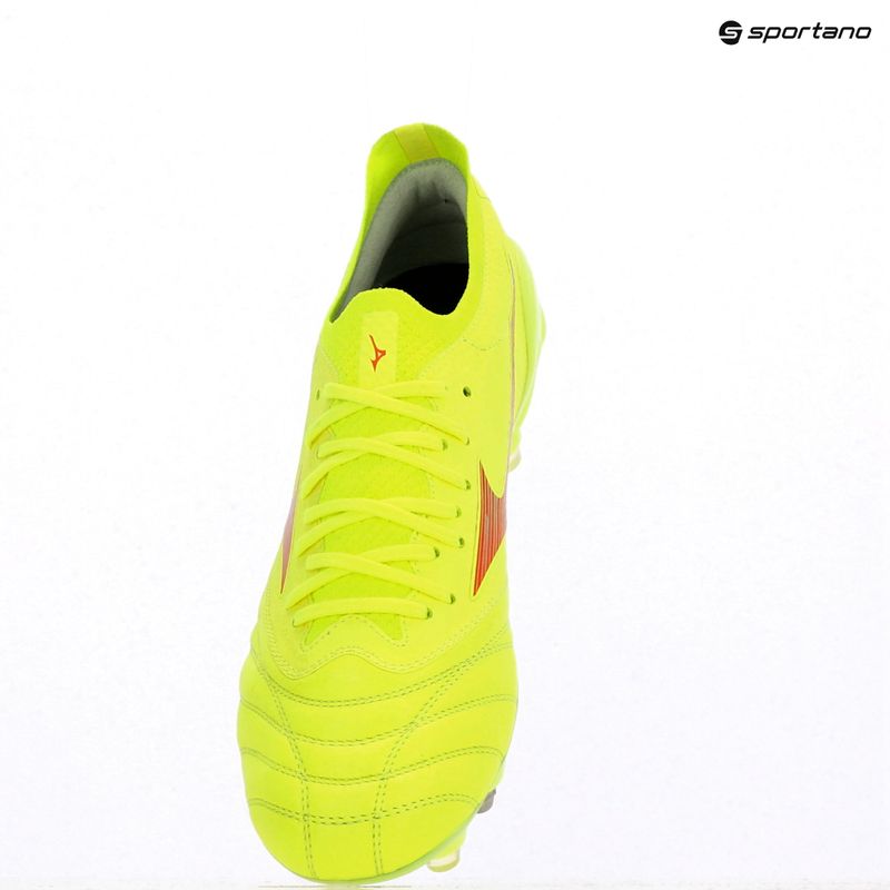Mizuno Morelia Neo IV β Elite MIX sicherheitsgelb/feurige Koralle 2/sicherheitsgelb Herren Fußballschuhe 9
