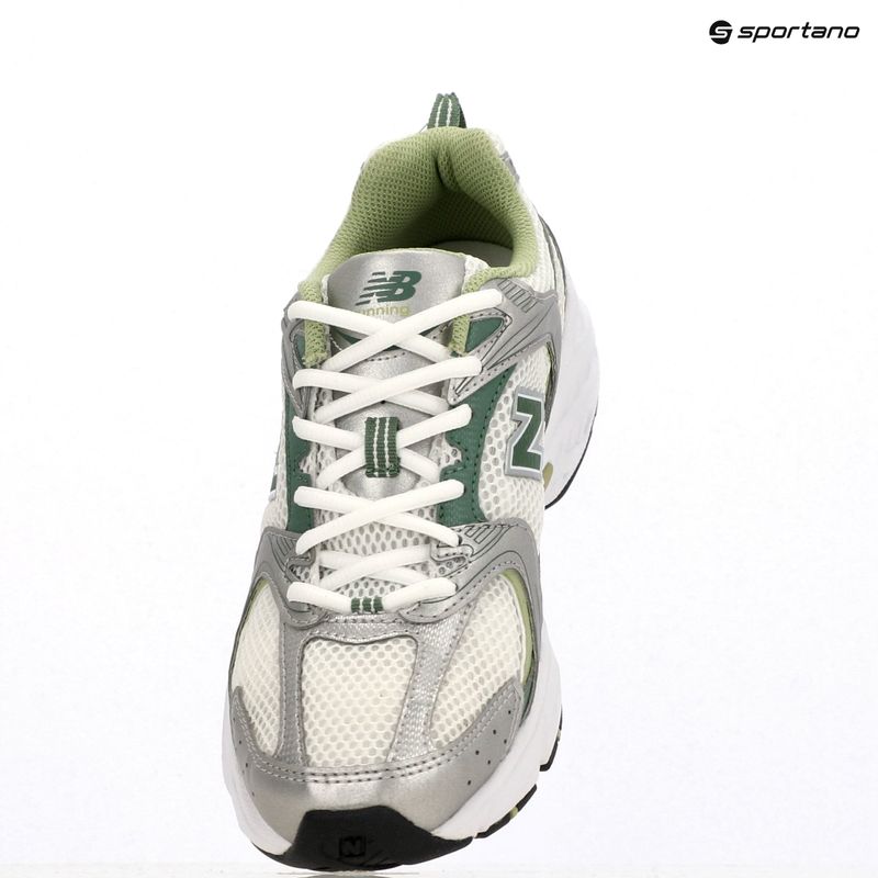 New Balance 530's Silber Metallic/Mallard Grün Schuhe 9