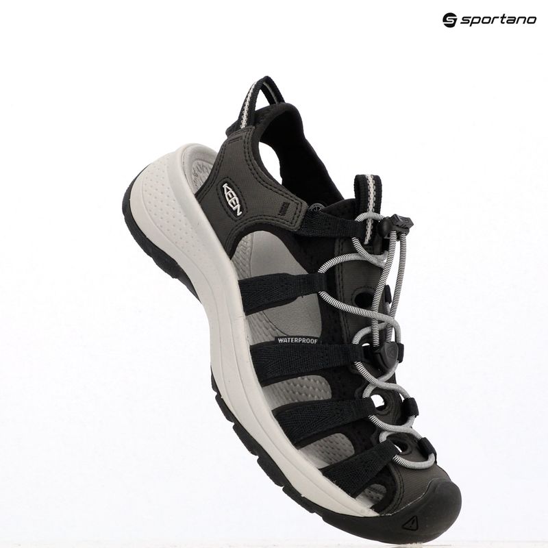 KEEN Astoria West Damen Sandalen schwarz/grau 12