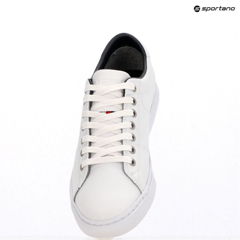 Tommy Hilfiger Herrenschuhe Essential Leather Sneaker weiß 9
