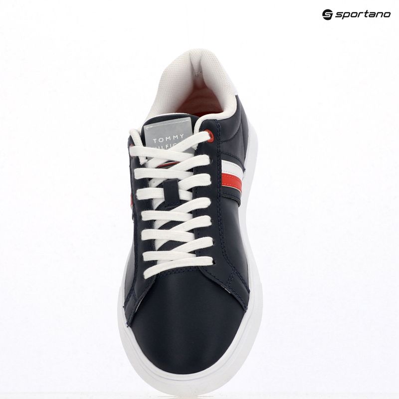 Tommy Hilfiger Essential Leder Cupsole Wüste Himmel Männer Schuhe 9