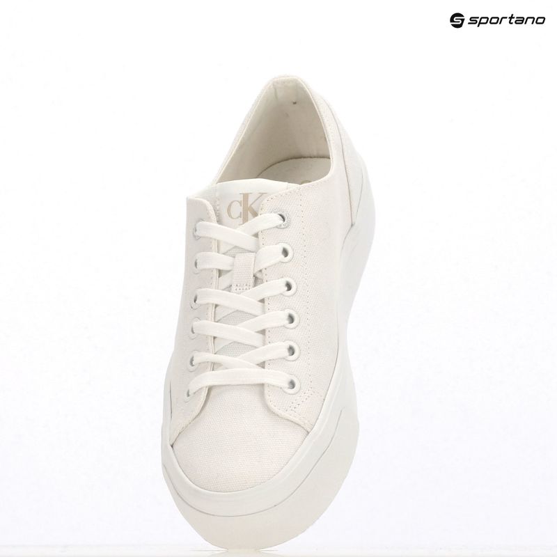 Calvin Klein Damen Turnschuhe YW0YW01763 Vulc Flatform Low Cv MG triple bright white 9