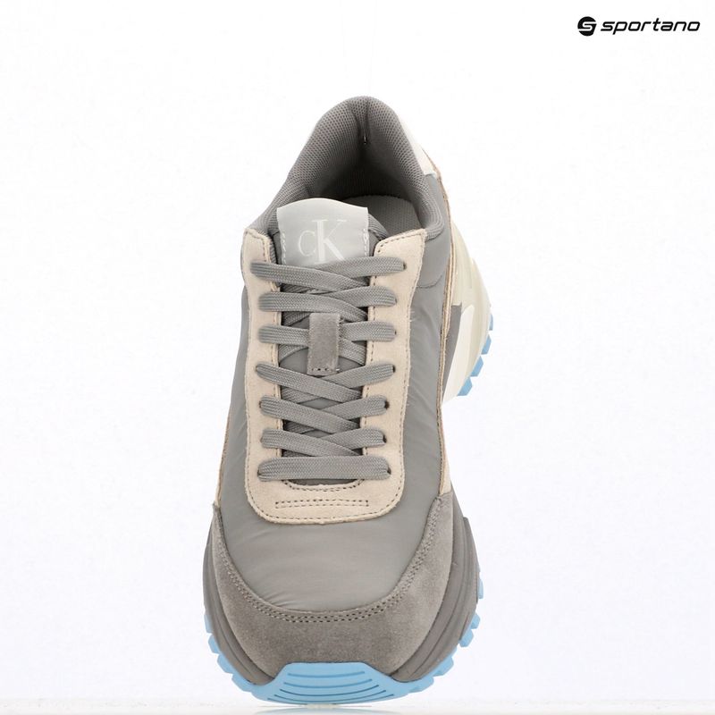 Calvin Klein Damenschuhe YW0YW01852 Hike Runner Mg Nylon Mix formell grau/eggsshell creme/weiß 9
