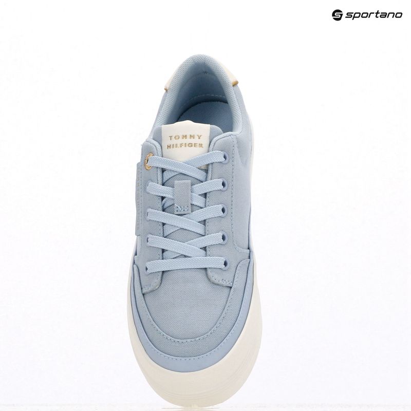 Tommy Hilfiger Essential Vulc Textil Damen Turnschuhe luftig blau 9