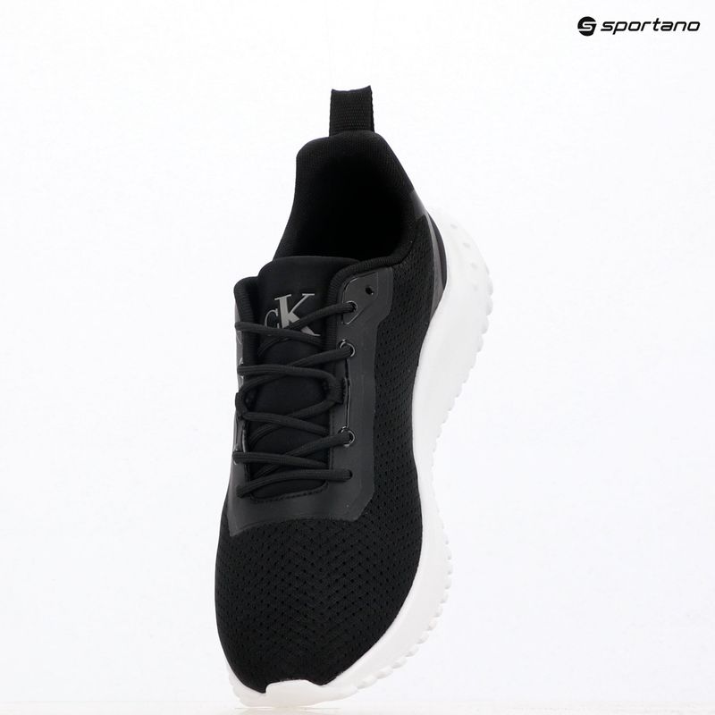 Calvin Klein Herrenschuhe YM0YM01285 Hike Runner Mix Mesh Schwarz/Weiß 9