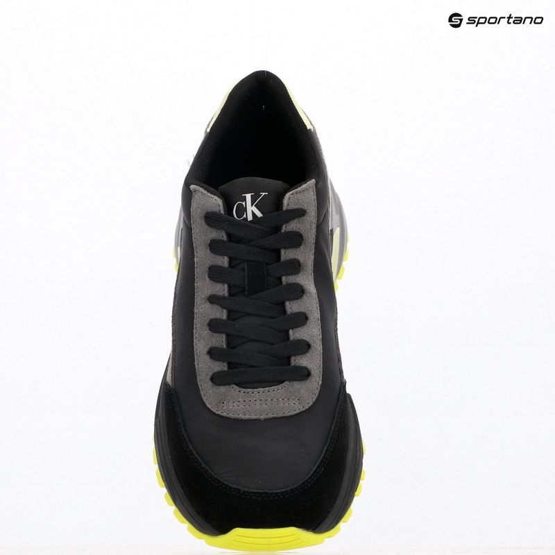 Calvin Klein Herrenschuhe YM0YM01292 Hike Runner Casual Ny-Su Ck Schwarz/Granite Grau/Wild Lime 9
