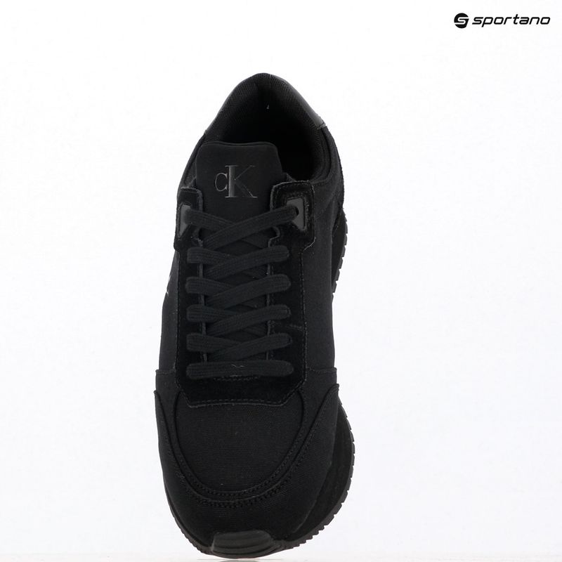 Herrenschuhe Calvin Klein YM0YM01217 Runner Sock Laceup Mg Canvas triple schwarz 9
