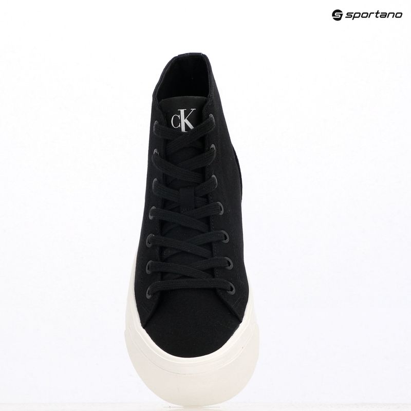 Calvin Klein Damen Turnschuhe YW0YW01764 Vulc Flatform Mid Cv Mg schwarz/hellweiß 9