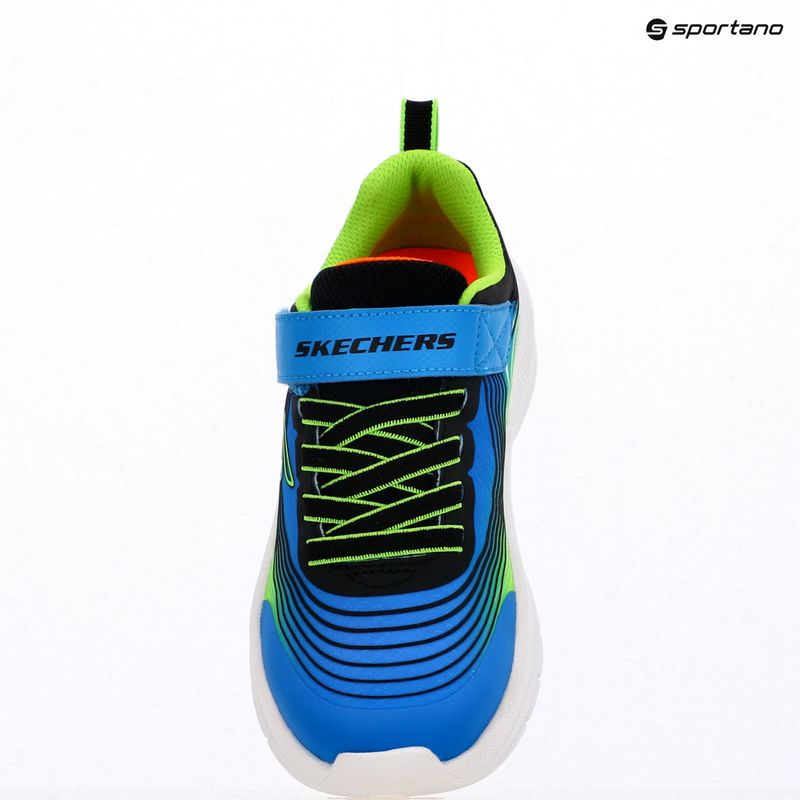 Kinder-Schuhe Skechers Microspec Advance blau/lime 9